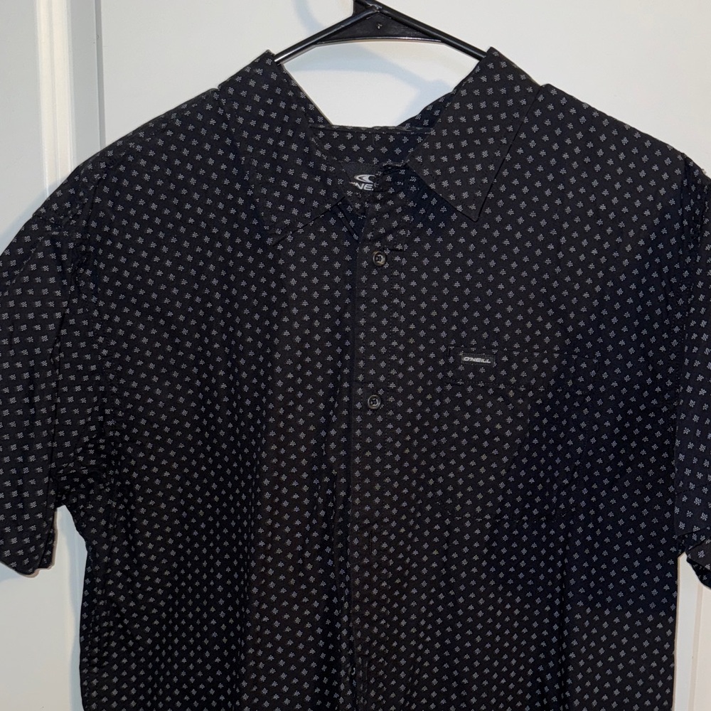 Men's Black Patterned Shirt